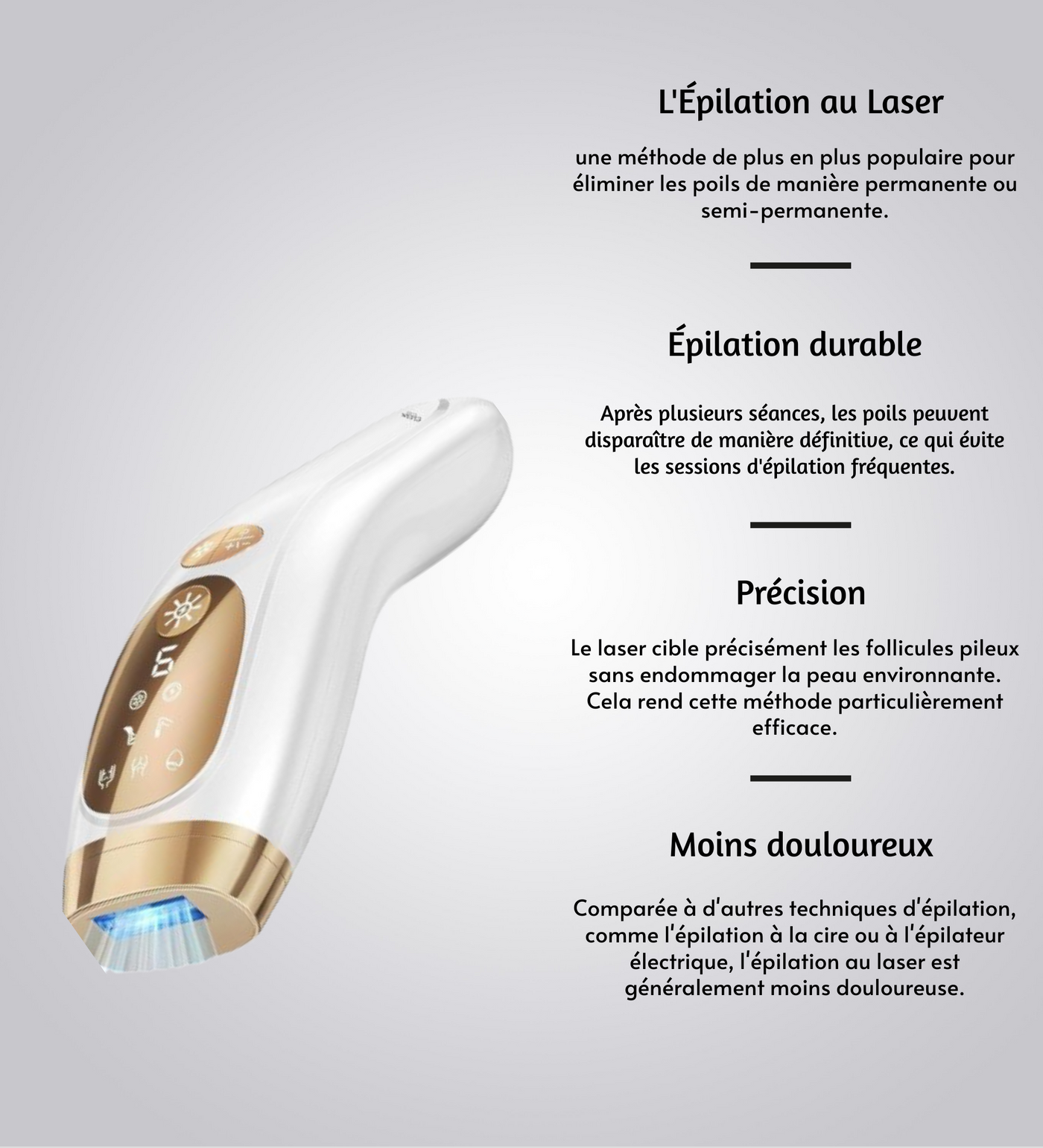 Clean Glow™ - Épilateur A Impulsion Lumineuse